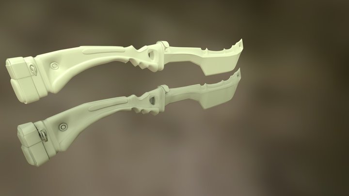 Survival Knife 3D Model