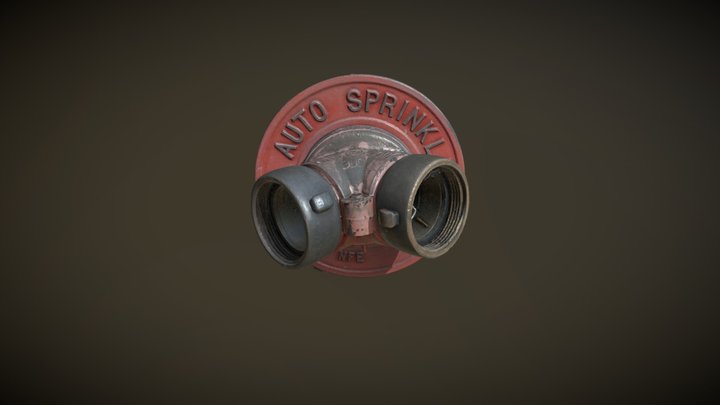 Fire hose connector(auto sprinkler) 3D Model