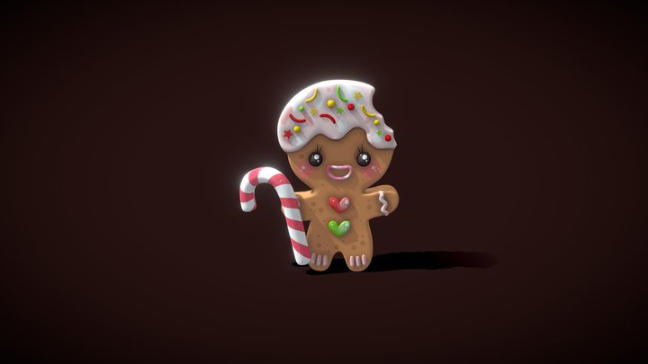 gingerbread Man 3D Model