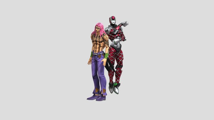 download_diavolo_and_his_king_crimson 3D Model
