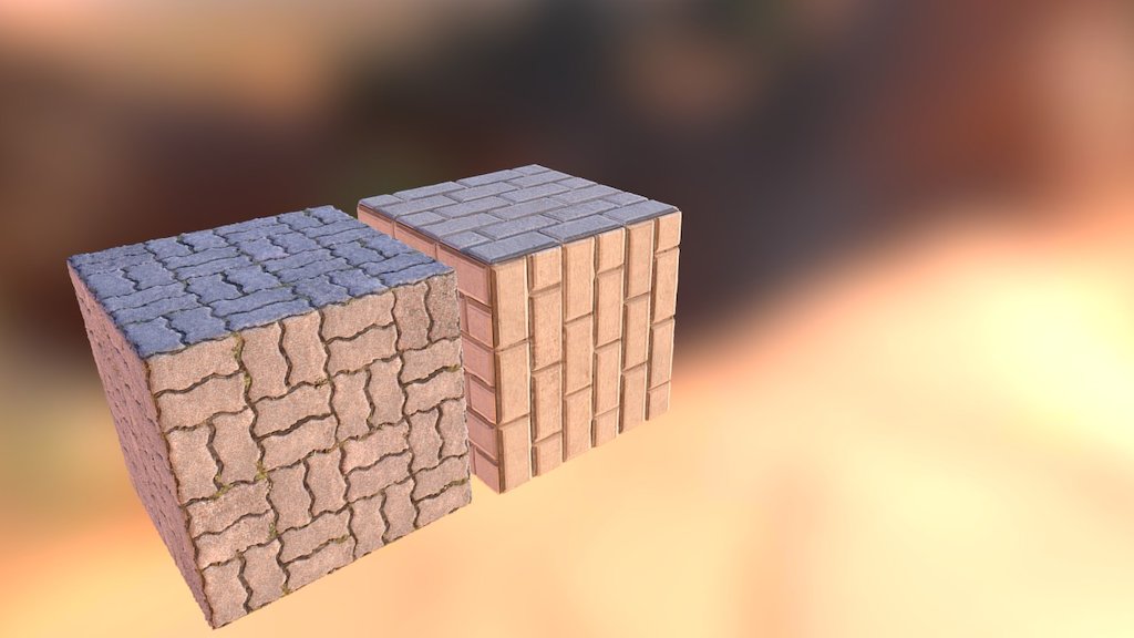 2 Cubes with Textures - 3D model by JackJackUniversal [e3ceb19] - Sketchfab