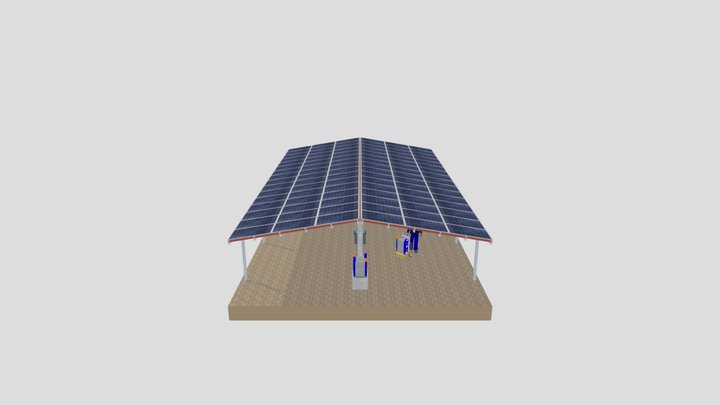 REPIC Smart Battery-Grid - PV Carport 3D Model