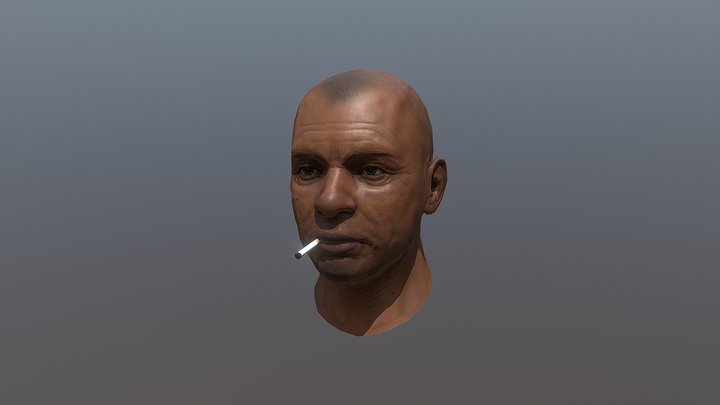 african male head – Modelo 3D gratuito STL