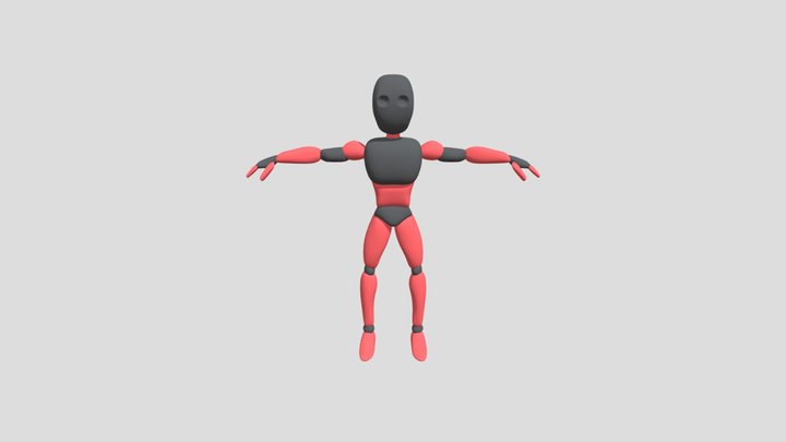 Personaje Blockout 3D Model