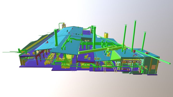 Фанерный комбинат 3D Model