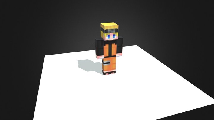 Naruto Minecraft skin 3D Model