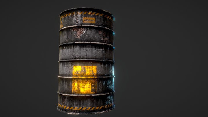 Barrel Drum 3D Model