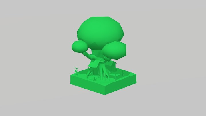 Tree House Isometric (in working Progress) 3D Model