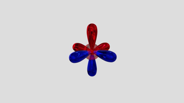 Hydrogen S and P Orbitals 3D Model
