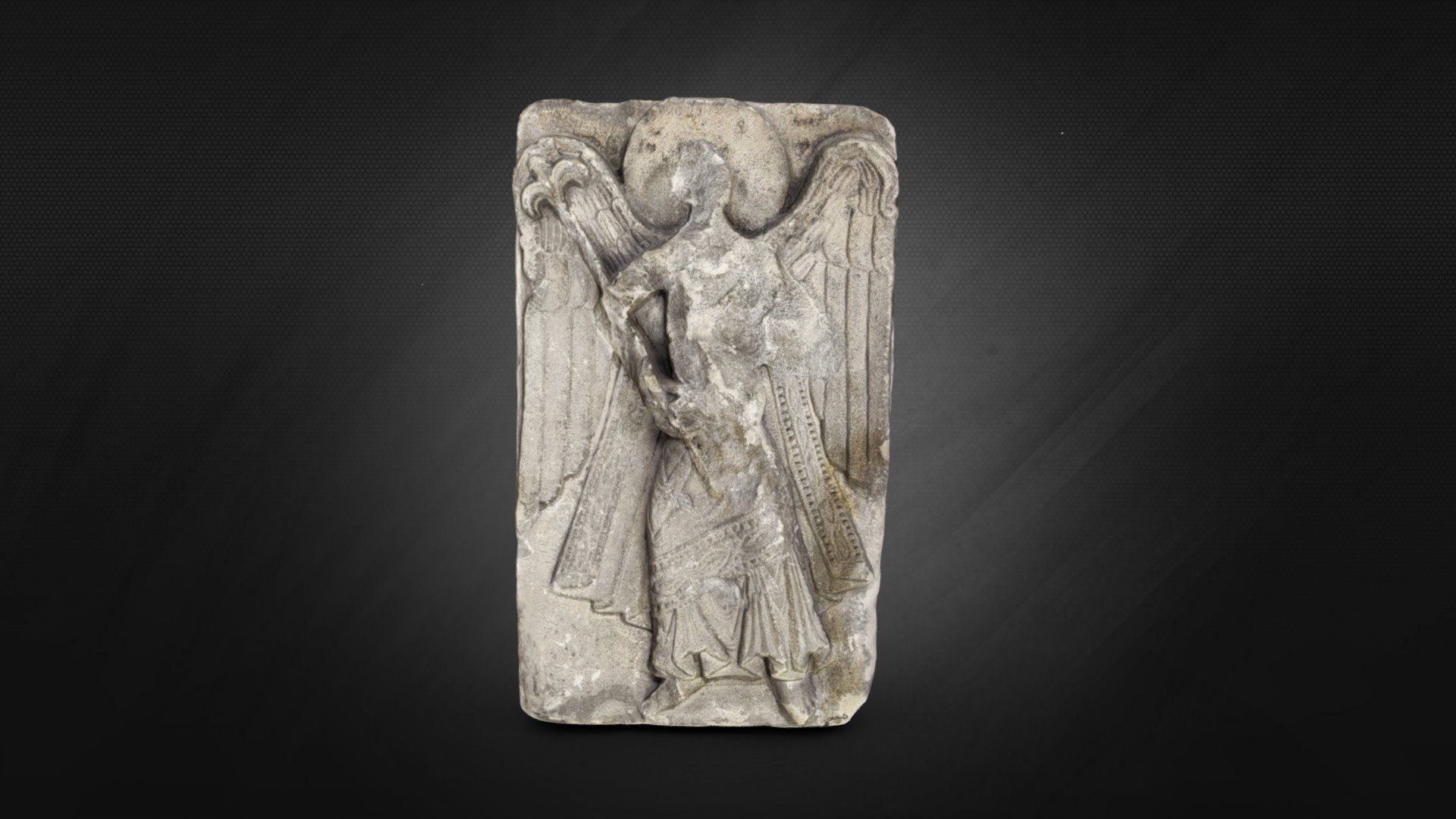 Ashlar with a relief depicting an angel, from Pécs – Museum of