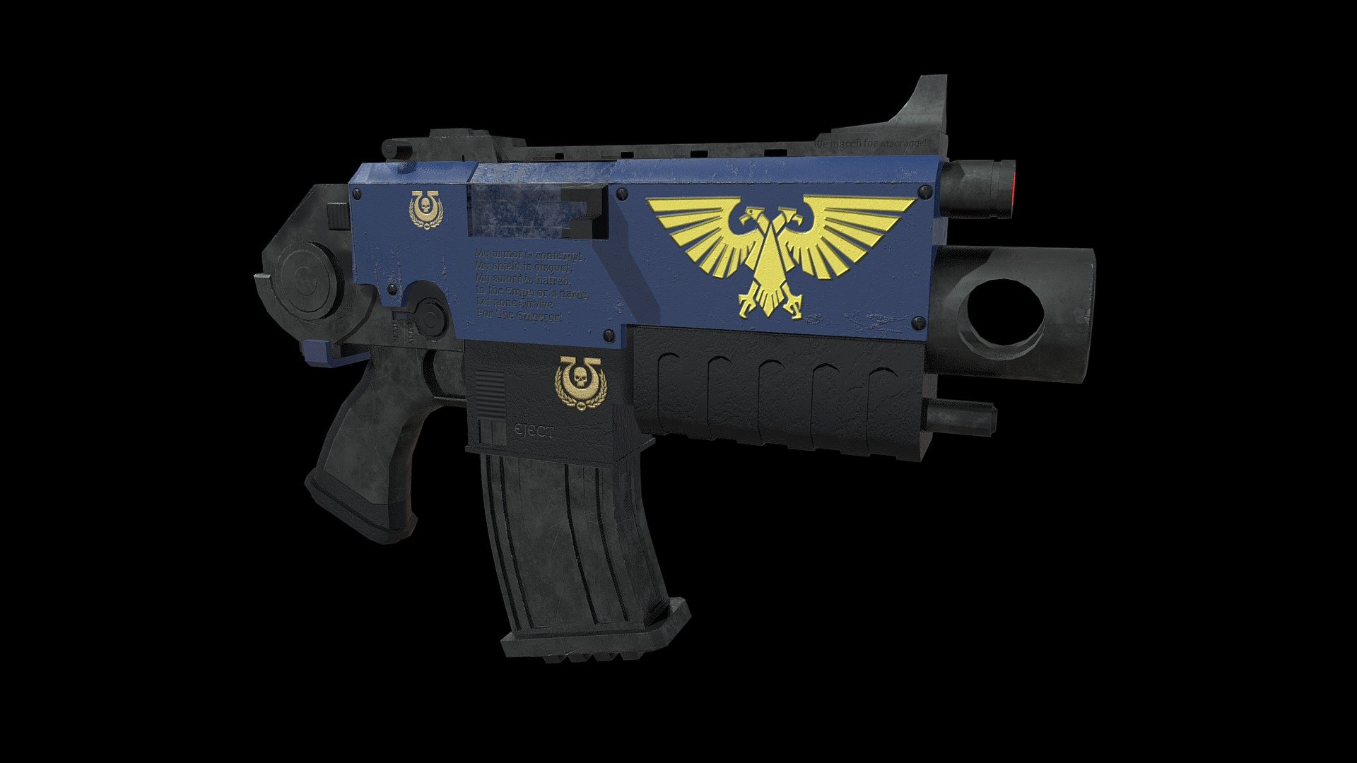 Warhammer 40k Bolter - 3D model by guar0000 [e3d7de9] - Sketchfab
