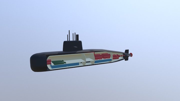 TR1700 Ara S-42 Sukellusvene 3D Model