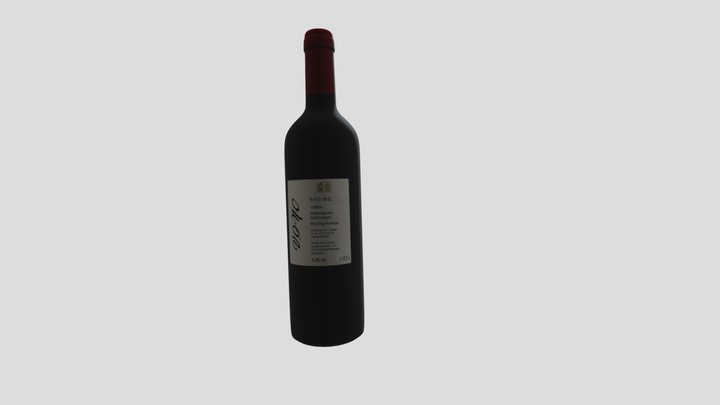Wine bottle 3D Model