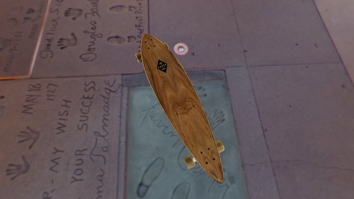 Arbor Pintail Longboard 3D Model