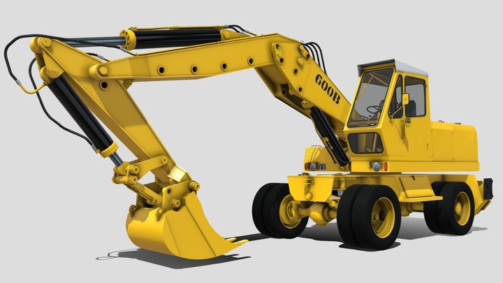 1983 Radoje Dakić Liebherr A 600B 3D Model