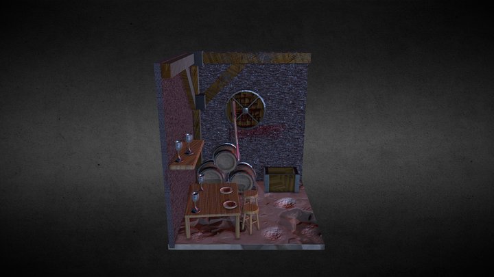 Diorama Medieval 3D Model