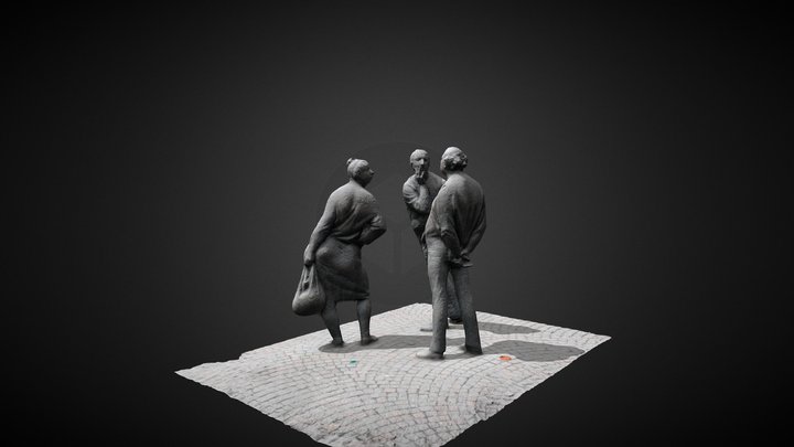 Die Drei Schwätzer aus Gießen (Hessen) 3D Model