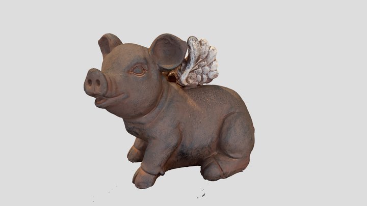 Pig Statue 3D Model