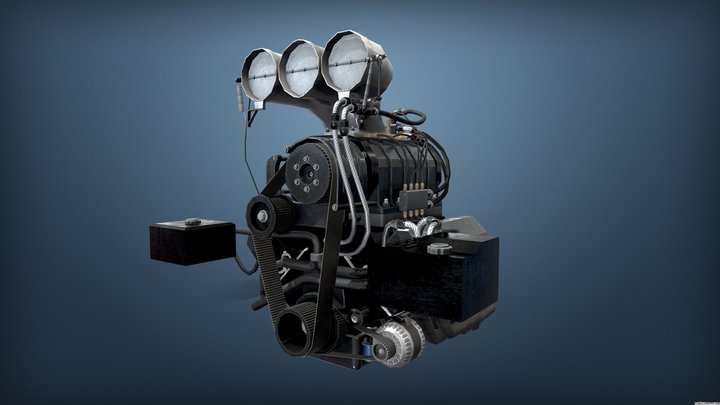 Burnout Masters Engine 2 3D Model