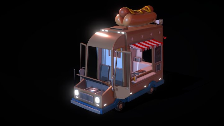 HOT DOG TRUCK 3D Model