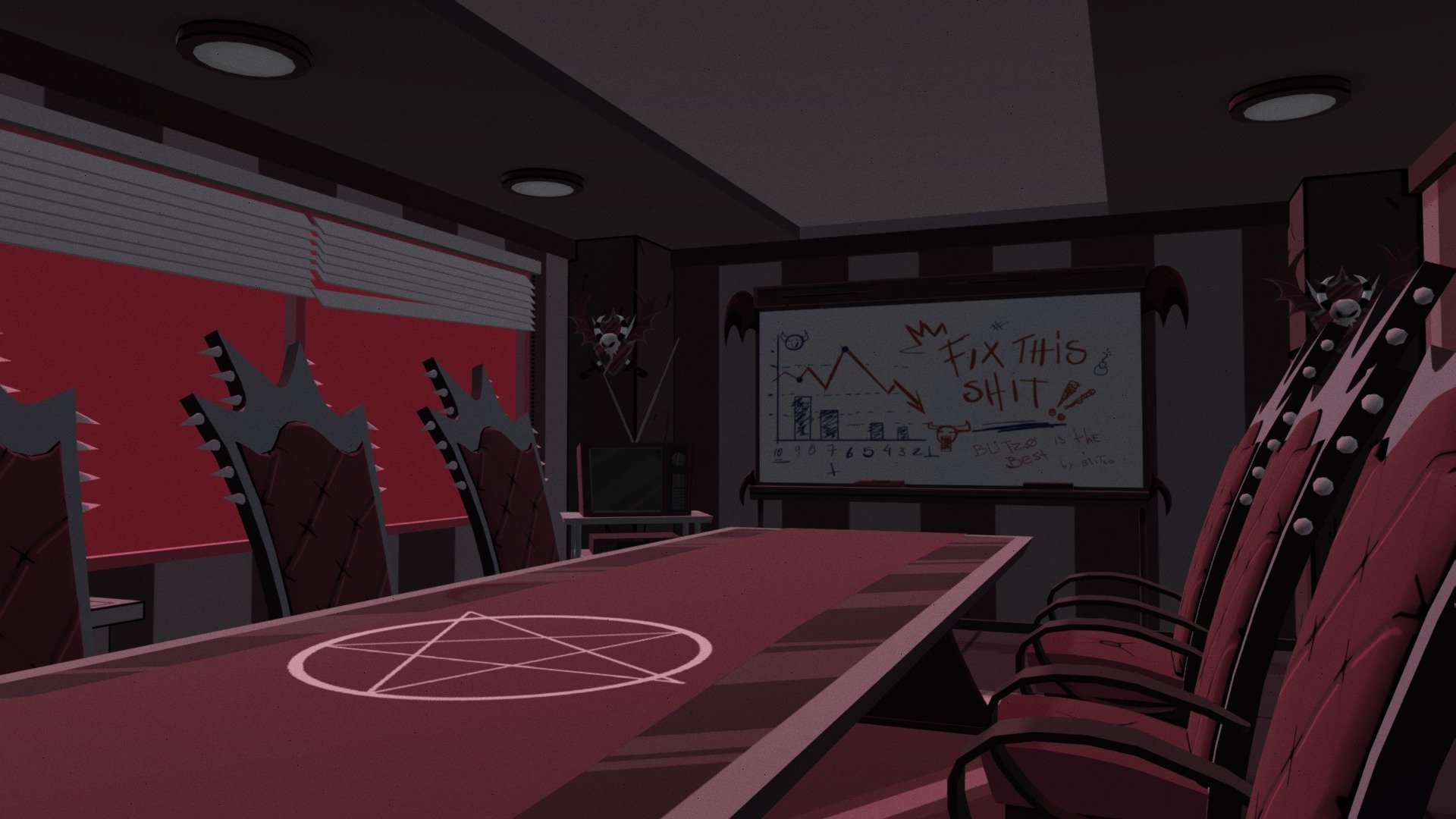 IMP Briefing Room - Helluva Boss - Download Free 3D model by TheTinDog ...