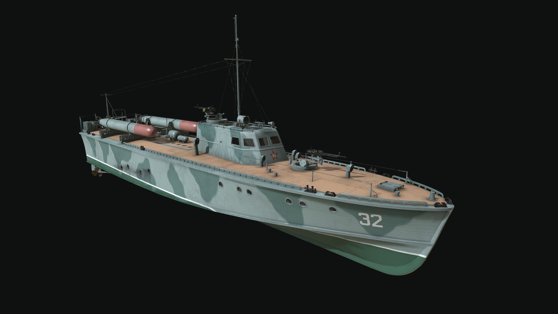 D3 Class Motor Soviet Torpedo Boat - Buy Royalty Free 3D Model By Tim ...