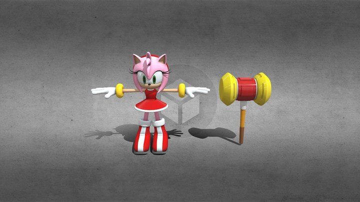 Sonic Dream Team - Amy Rose 3D Model