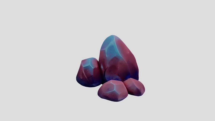 piedras rosas/celeste