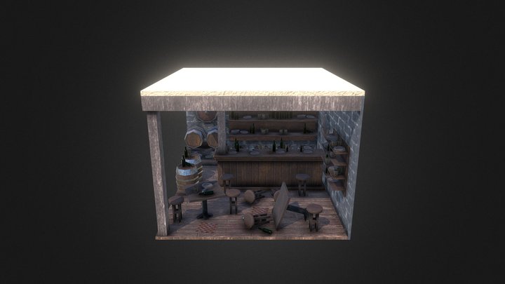 PF1 'Merchants Market' (Medieval Tavern) 3D Model