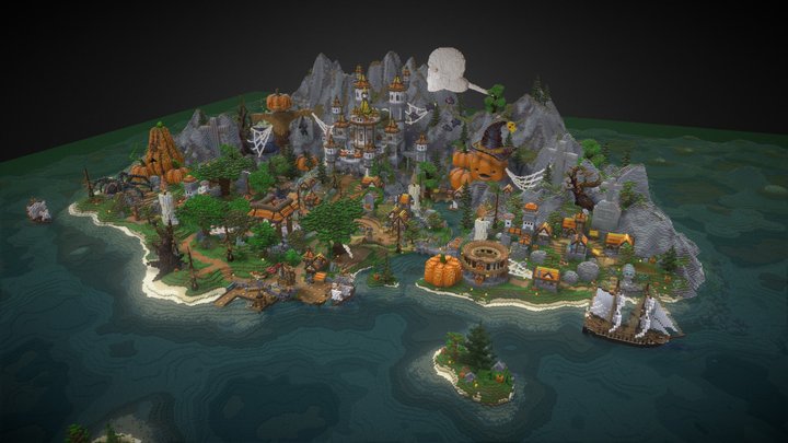 Halloween Survival Castle 3D Model