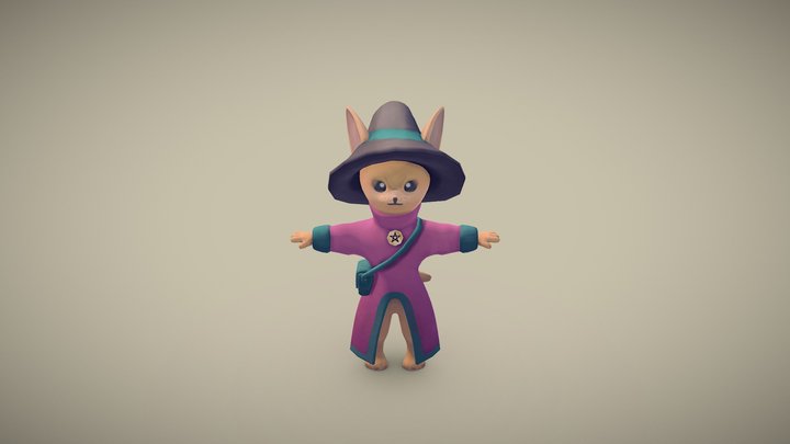 Warlock cat 3D Model