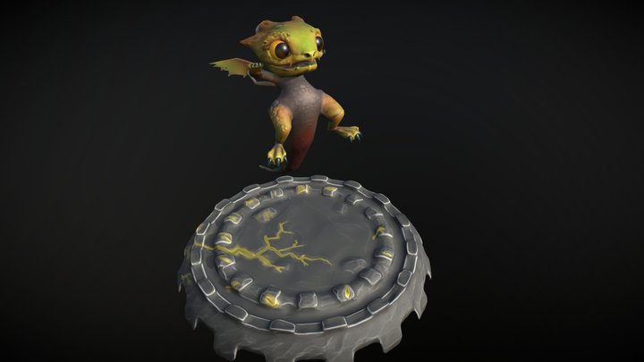 Cute dragon 3D Model