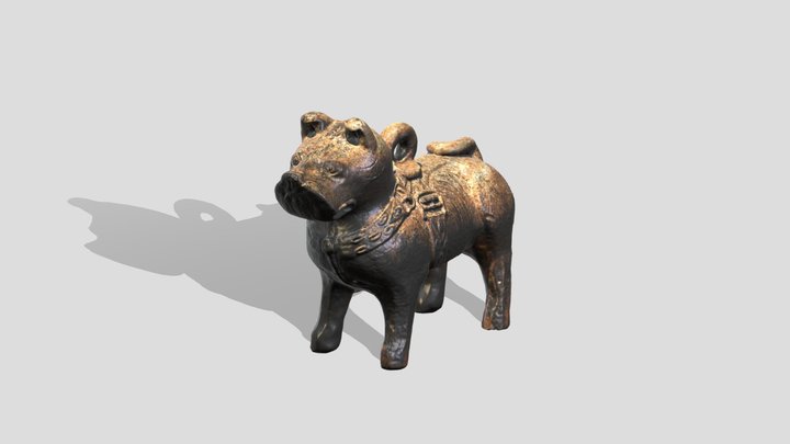 Terracotta Puppy 3D Model