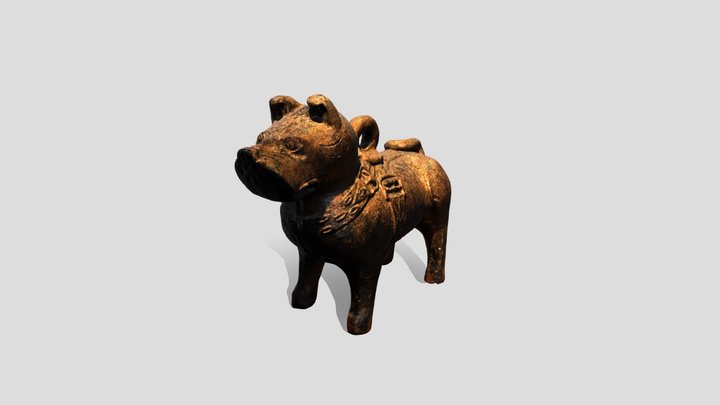 Terracotta Puppy 3D Model