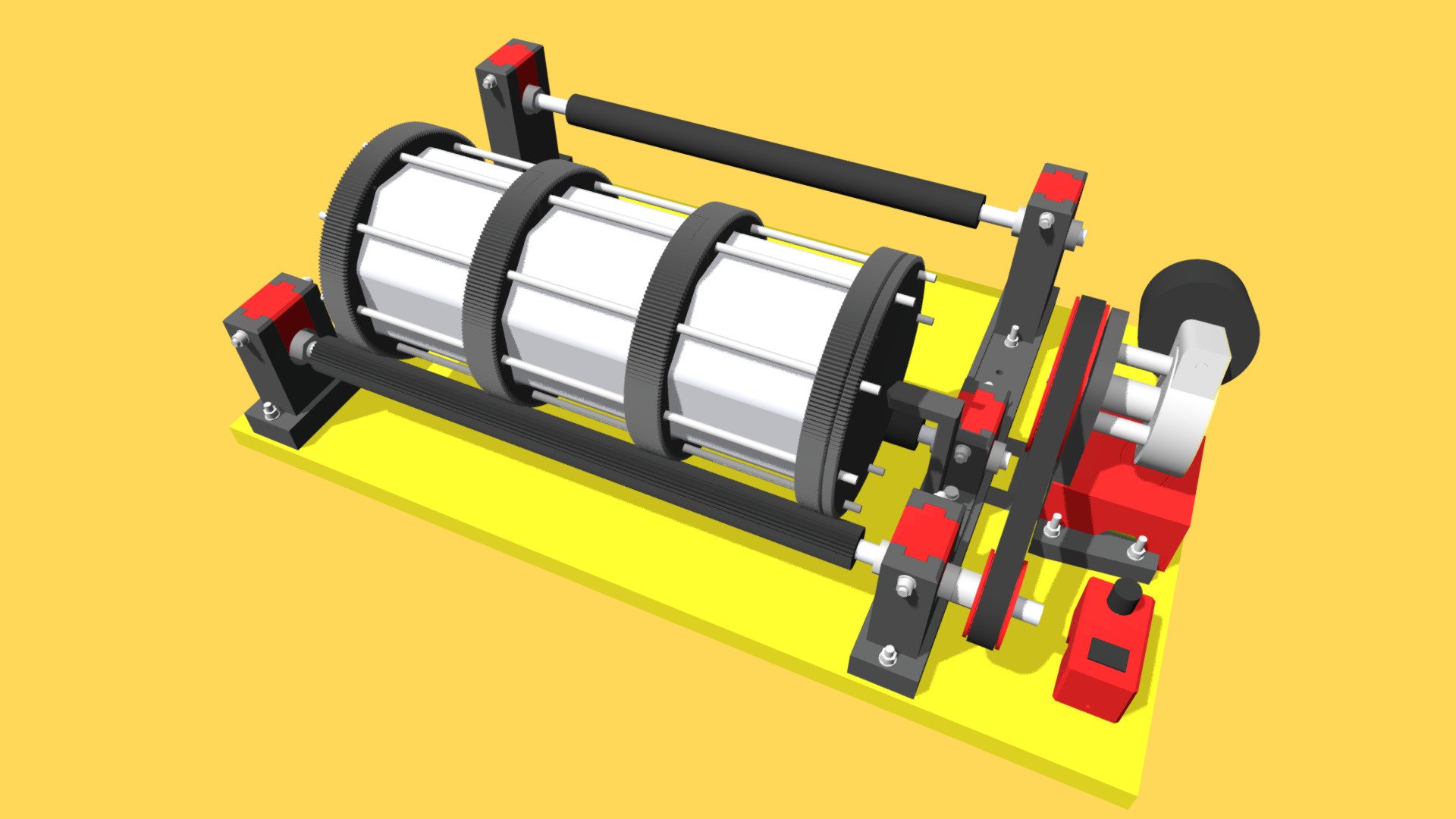 Rock Tumbler 3D model by justpressprint.no (justpressprint) [e3e71ba] Sketchfab