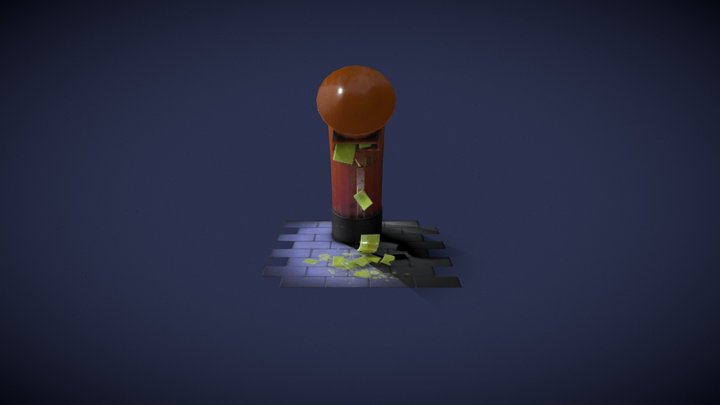 Stylized Mail Box 3D Model