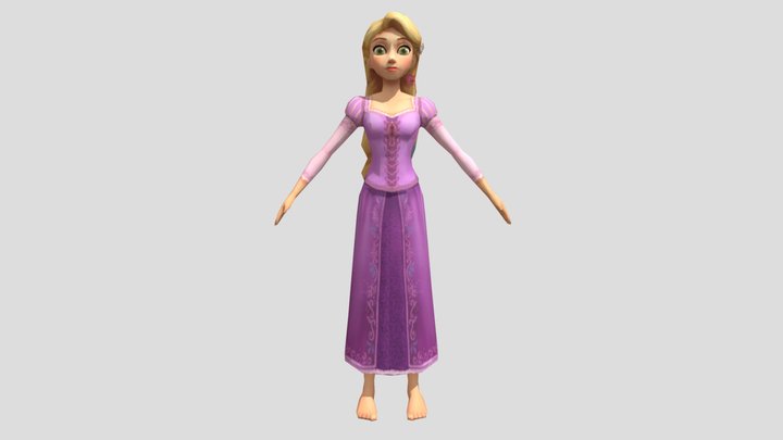 Rapunzel 3D Model 3D Model
