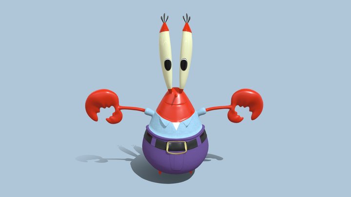 Mr. Krabs 3D Model