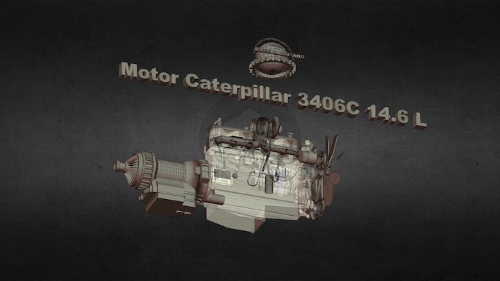 Motor Caterlillar Iberoamericano 3D Model