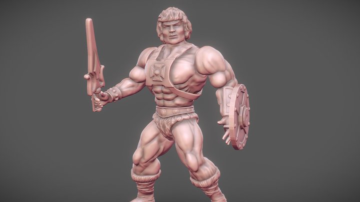 He- Man 1982 figure - Printable 3D Model