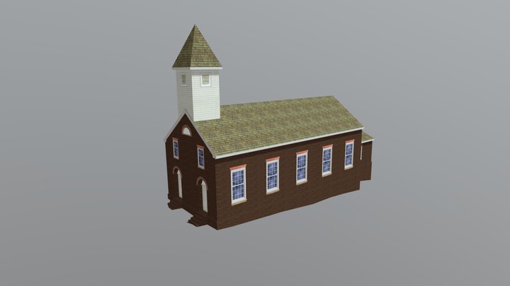 St George's Church, Fredericksburg, VA ca. 1815 3D Model