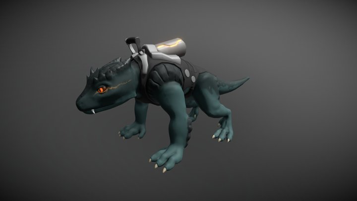 Finished-ish lizard creature 3D Model