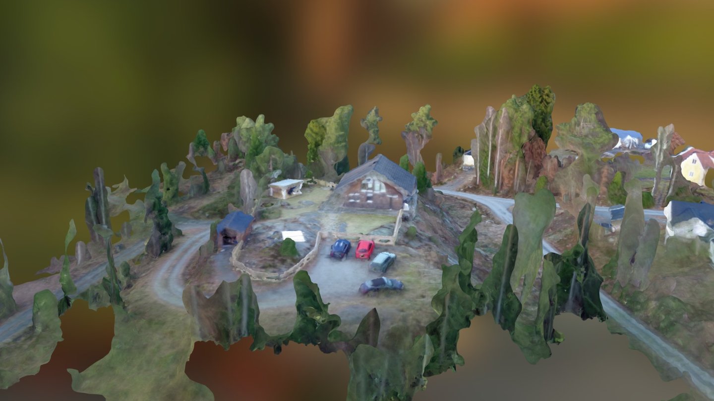 Landvetter Villa 01 Simplified 3d Mesh