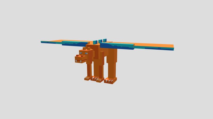 minecraft chariard 3D Model