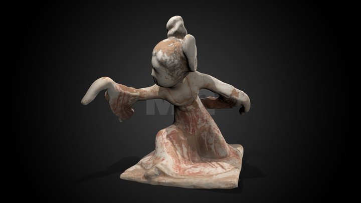 Figure of a Woman, 618-906 CE – Gratis 3D-model STL