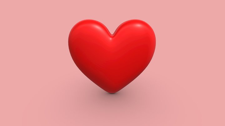 Heart/Love Emoji 3D Model