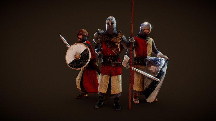 Myth Total War Model / Warriors 3D Model