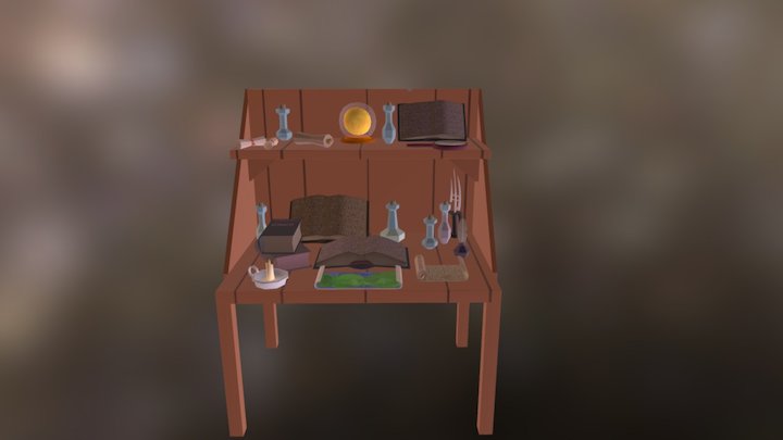 Wizard Desk 3D Model