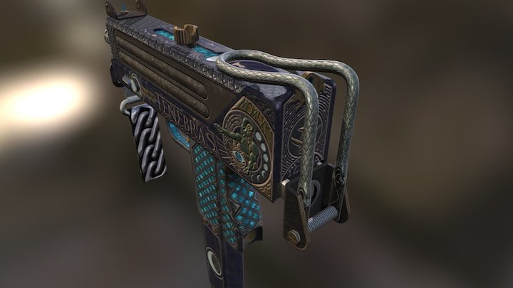 Mac-10 | Tenebras [Full Moon] 3D Model