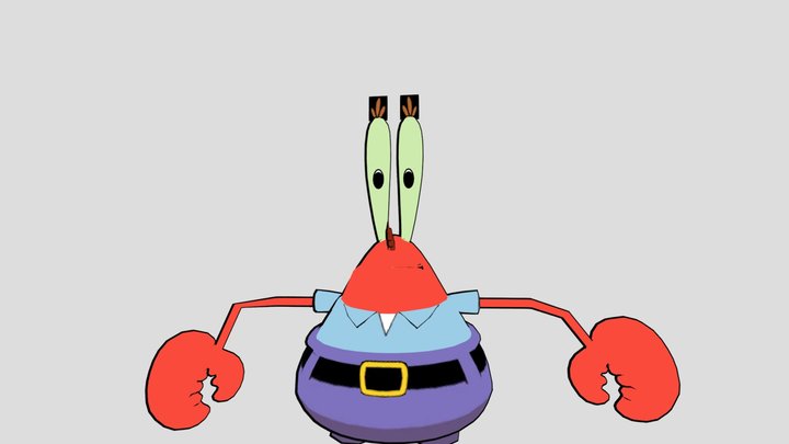 Mr Krabs 3D Model